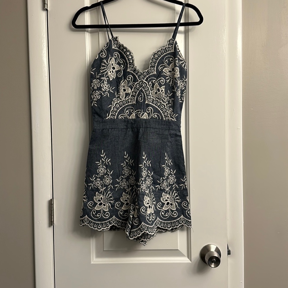 Denim Romper